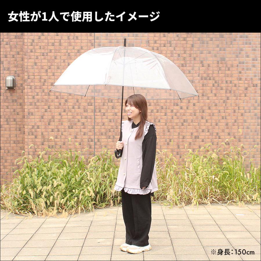 超特大 ビニール傘 大きい サイズ 透明 親骨90cm 直径144cm ホテル