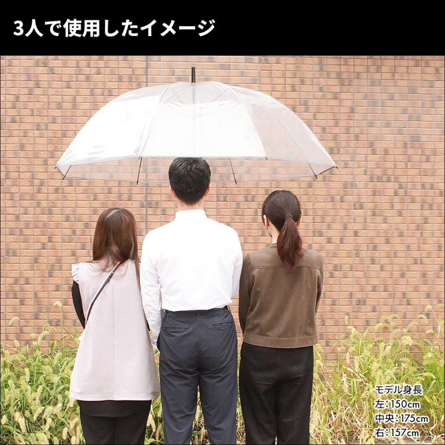 超特大 ビニール傘 大きい サイズ 透明 親骨90cm 直径144cm ホテル