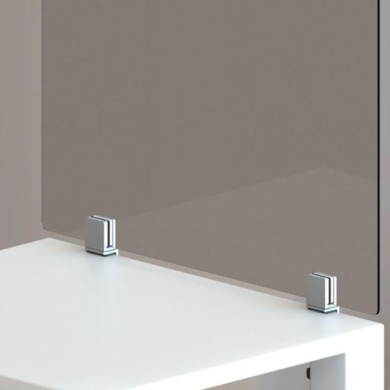 パネル固定金具 天板50mmまで 方向自由 2個1セット 黒色 固定 アクリル