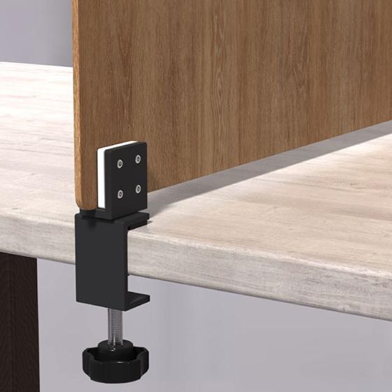 パネルクランプ付きアクリル板 窓なしパーテーション 白大 飛沫対策