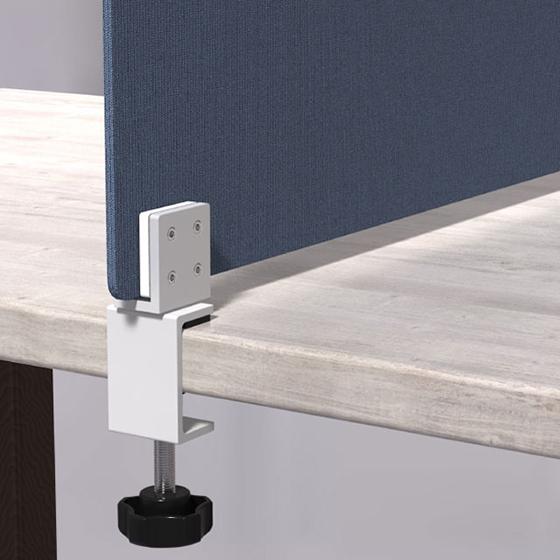 パネルクランプ付きアクリル板 窓なしパーテーション 白大 飛沫対策