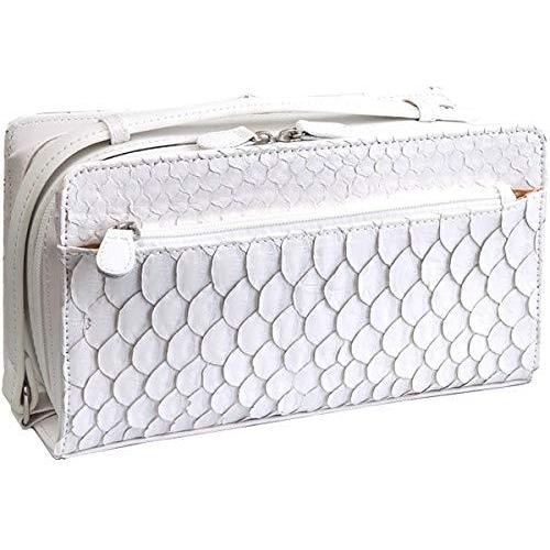 安い割引 白ヘビ 白蛇 ホワイトパイソン 使用 セカンドバッグ St 001 最高級蛇革 ヘビ革 ヘビ皮 ホワイトパイソン革ダブルファスナー式 クラッチバッグ Michiganestateplanning Com