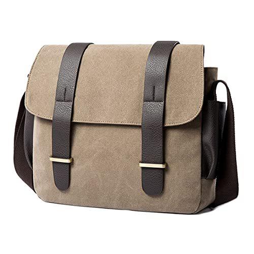 お待たせ バッグ Ajastate Ajastate ショルダーバッグ メンズ 大容量 キャンバス 帆布 バッグ カバン 斜め掛け 肩掛けバッグ 通勤 通学 ア Www Threeriversofs Com