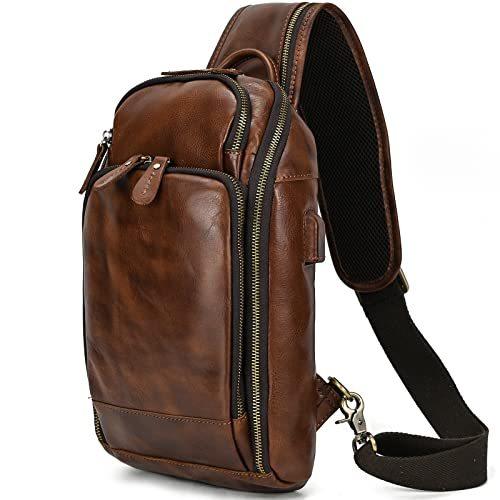 鞣しレザー ワンショルダーバッグ メンズ 本革 ボディバッグ Ipad対応 お出かけ Usbポート付き 斜め掛けバッグ カジュアル鞄 Century21sgr Com