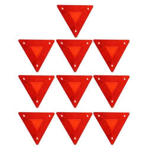 春夏新作 建築 建設用 Toymytoy Toymytoy 反射板 汎用 三角 低速車マーク リフレクター 移動車用 三角形標識 トラック トレーラー 船舶 牽引車用 10枚セット Www Threeriversofs Com