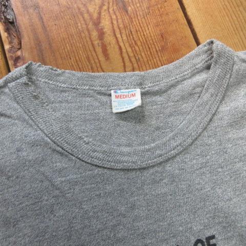 Tシャツ M チャンピオン 80s USA製 レーヨン アルカトラス 霜降り