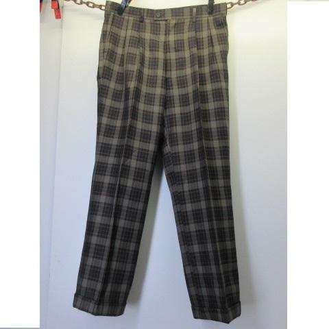 昭和レトロ パンツ w34 黒 ポリエステル JAPAN古着 sy1052 : 古着屋