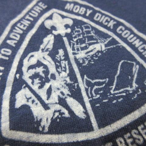 80s アメリカ製 オールド Tシャツ L 紺 アドベンチャー スクリーン 