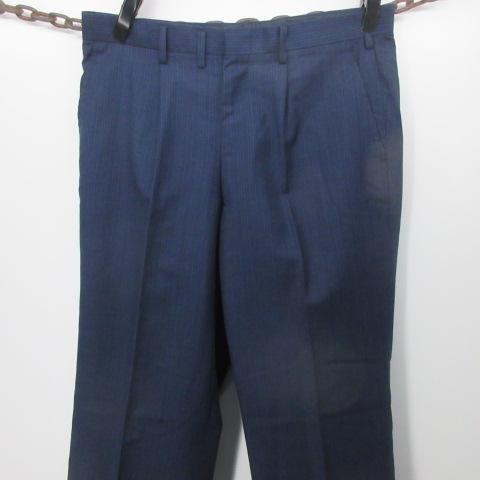 昭和レトロ IZUTSUYA パンツ w33 紺 ストライプ オールド JAPAN古着
