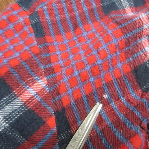 80s Lumber Jack スリランカ製 ネルシャツ 長袖シャツ M 赤 オールド