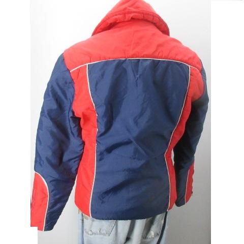 70s スキー Activa 中綿ジャケット M 赤紺 タロンZIP vintage オールド
