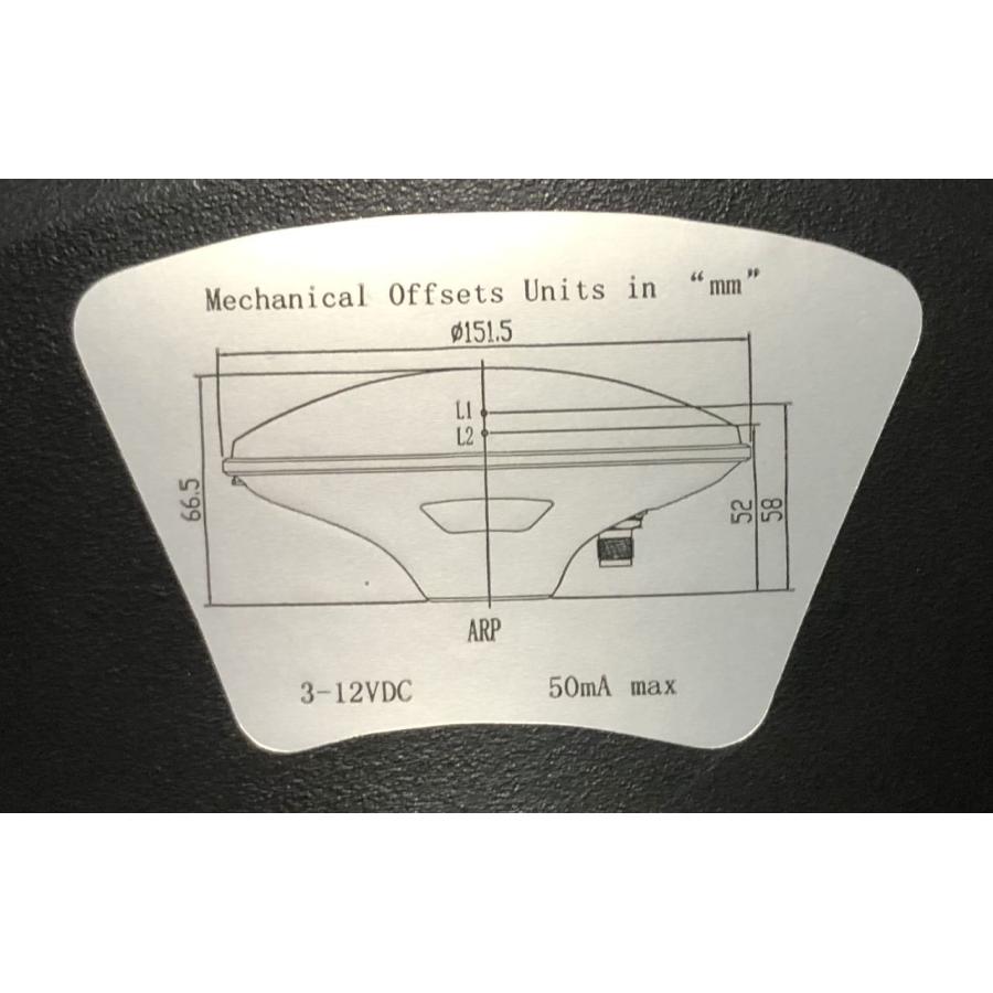 L5バンド対応 測量用多周波RTK(ZED-F9P対応）GPS/GNSSアンテナ JCA228F