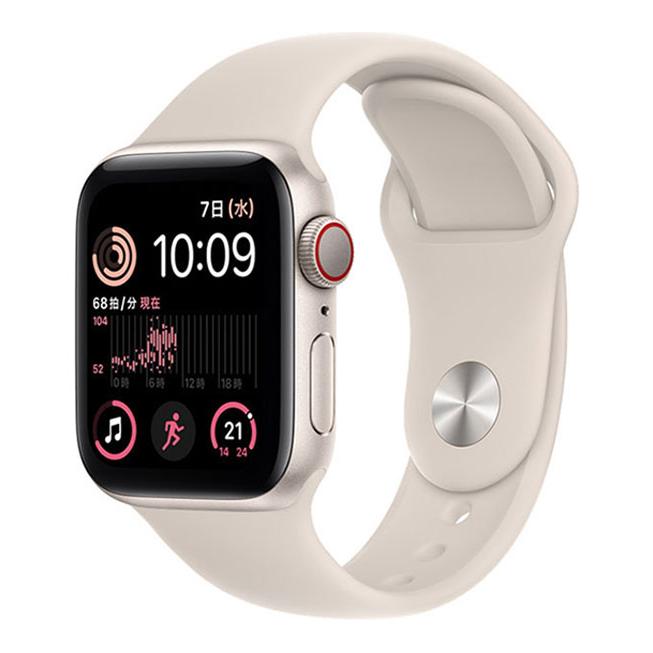 SE 第2世代[40mm/セルラー]アルミ スターライト Apple Watch【… : ゲオ  