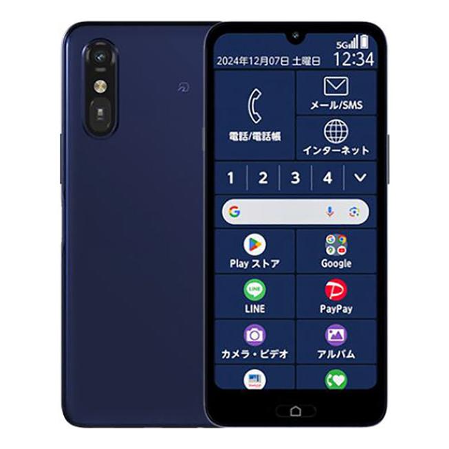らくらくスマートフォン a A401FC[64GB] Y!mobile ディープブ … : ゲオ 