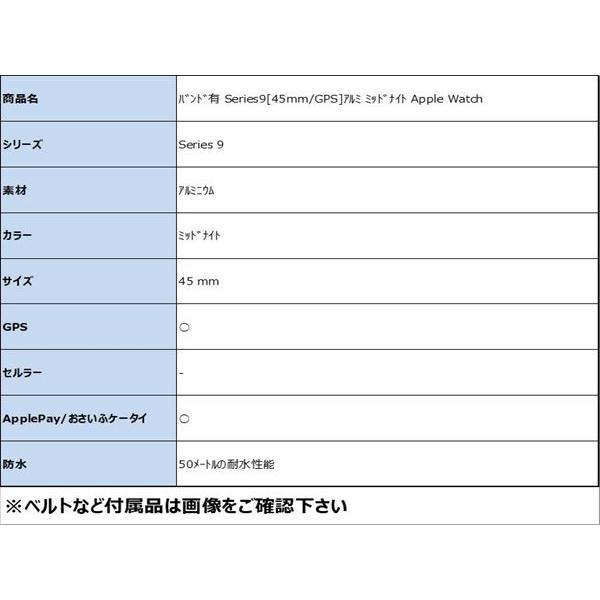 Series9[45mm/GPS]アルミ ミッドナイト Apple Watch【安心保証】_1