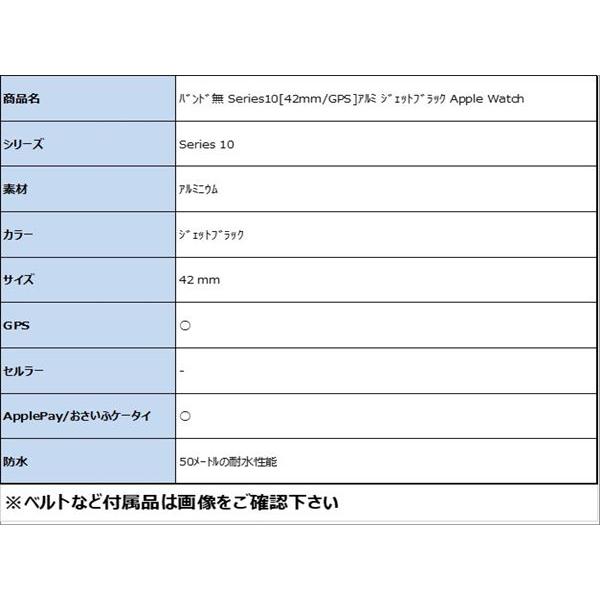 バンド無 Series10[42mm/GPS]アルミ ジェットブラック Apple W…_1