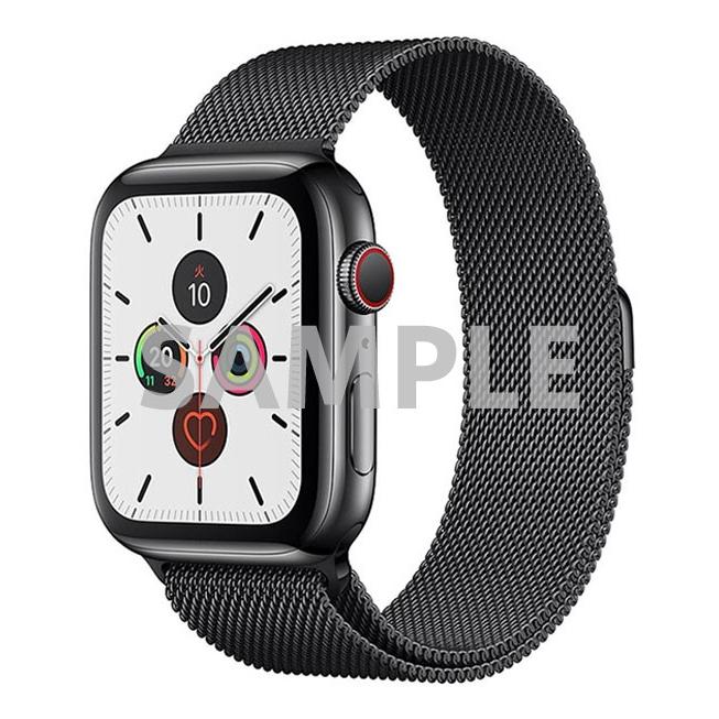 Apple watch5 44mm セルラーモデル ステンレススチール ブラック