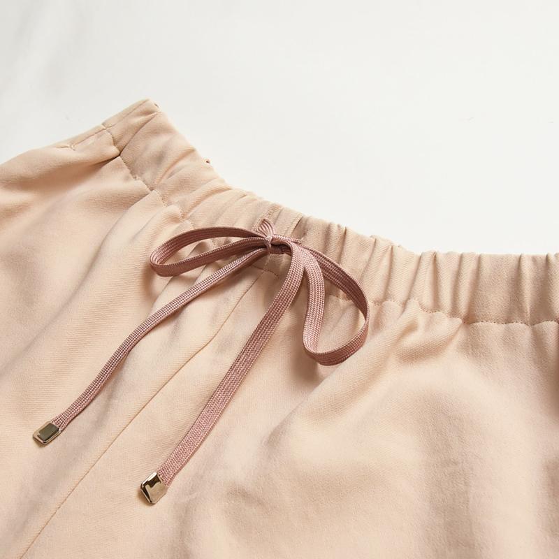 NUNC（ヌンク） Nunc. イージーワイドパンツ きれいめ センタープレス