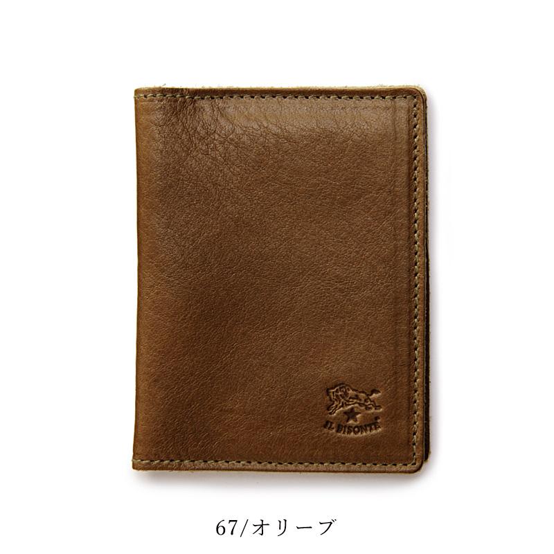 IL BISONTE（イルビゾンテ） レザーパスケース カードケース 二つ折り