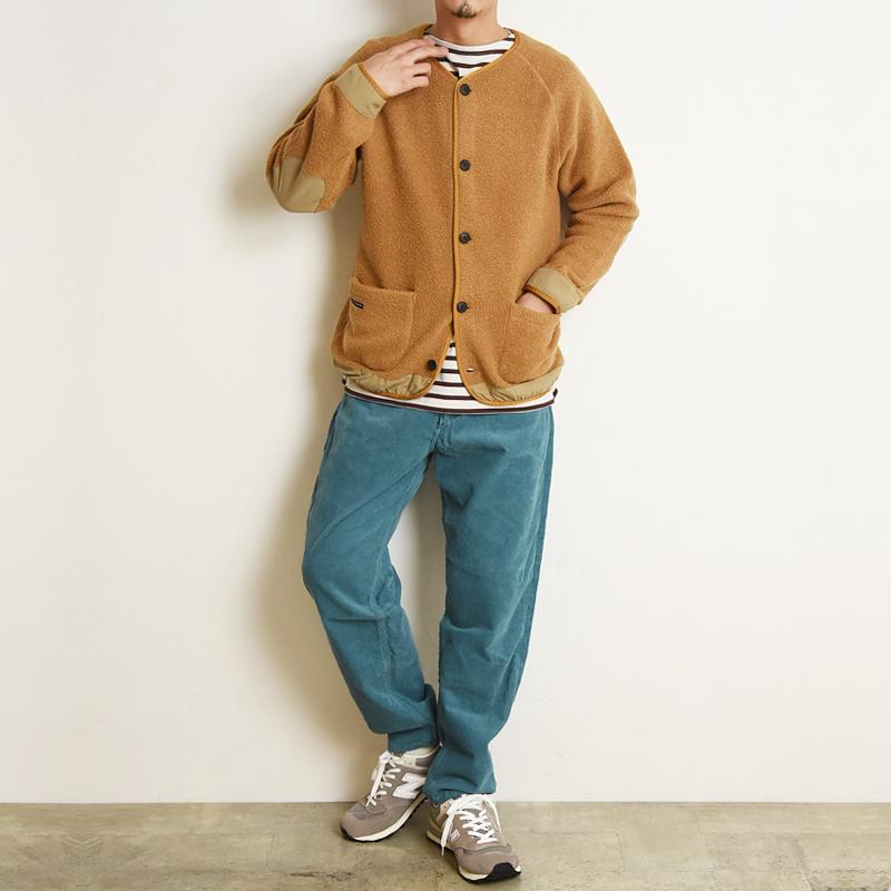 マウンテンイクイップメント MOUNTAIN EQUIPMENT ウールボアカーディガン フリース アウター エルボーパッチ Wool Boa Cardigan 425178｜geostyle｜08