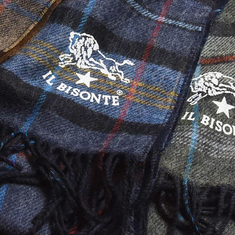 IL BISONTE 国内正規取扱店 イルビゾンテ ウール チェック IL BISONTE 国内正規取扱店 イルビゾンテ ウール チェック