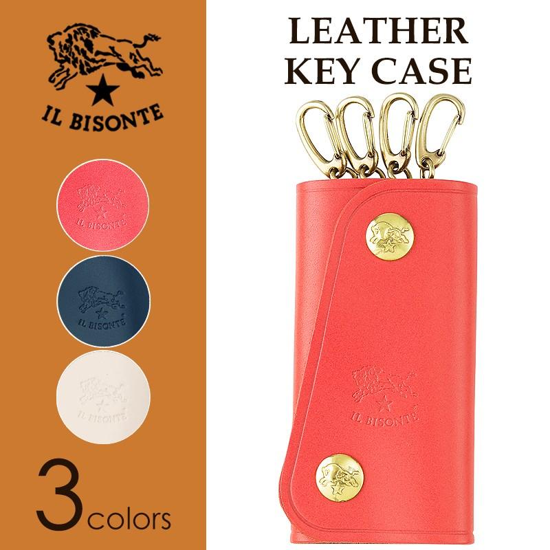 IL BISONTEイルビゾンテ　ケース　メンズレディース未使用 IL BISONTE（イルビゾンテ） 限定色 レザー キーケース メンズ
