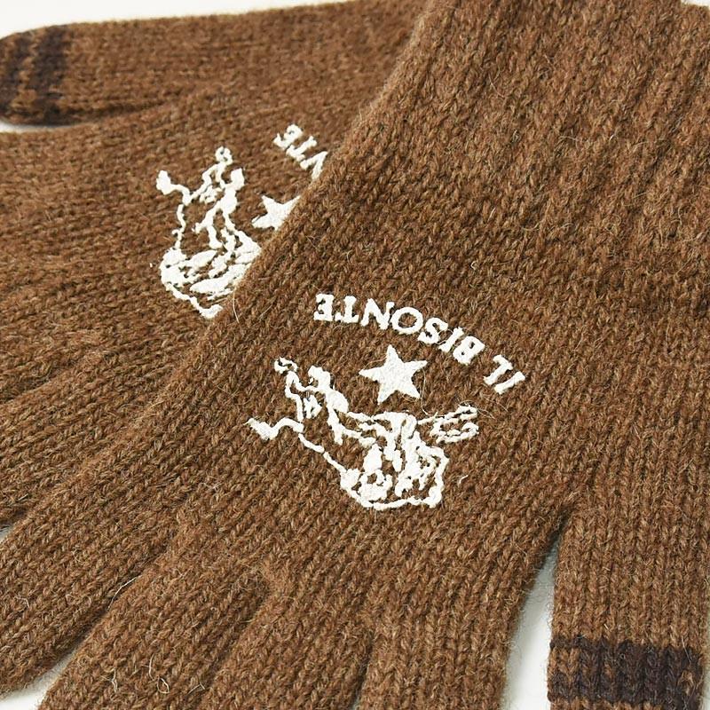 IL BISONTE（イルビゾンテ） ラッピング無料 ニットグローブ 手袋