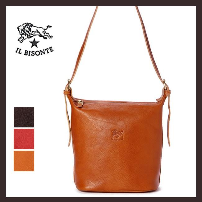 IL BISONTE イルビゾンテ レザー ショルダーバッグ レディース