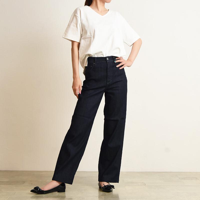 裾上げ無料 ヤヌーク YANUK LILITH リリス ワイド ストレート デニム  