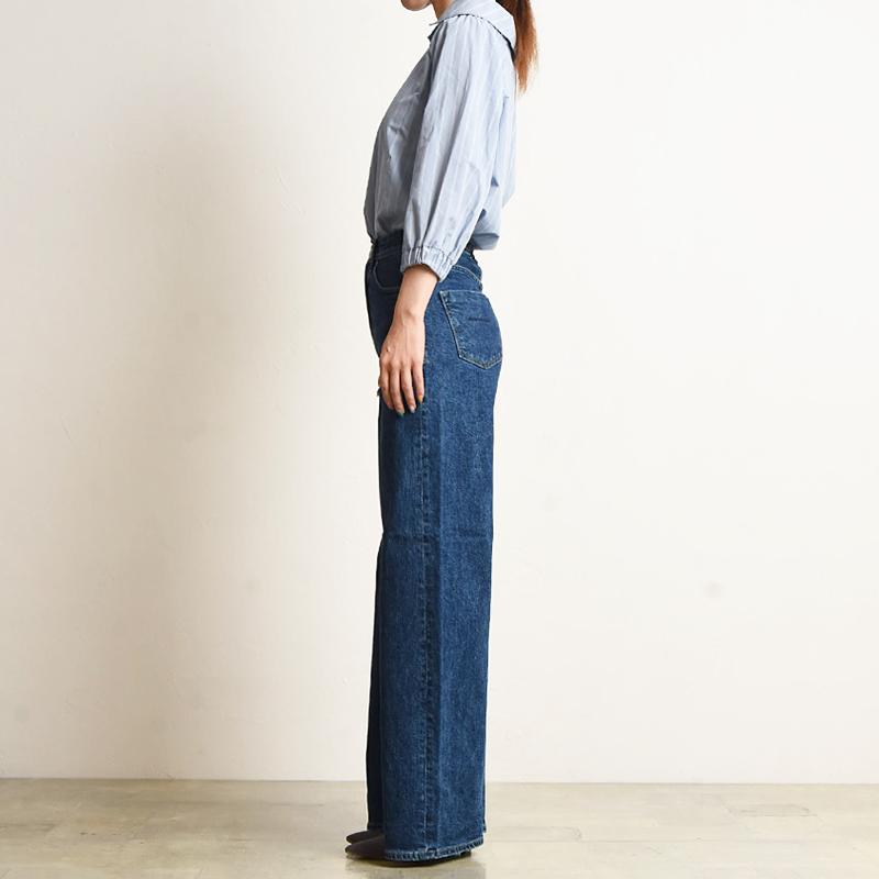 YANUK SALEセール10%OFF 裾上げ無料 ヤヌーク ワイドフレア