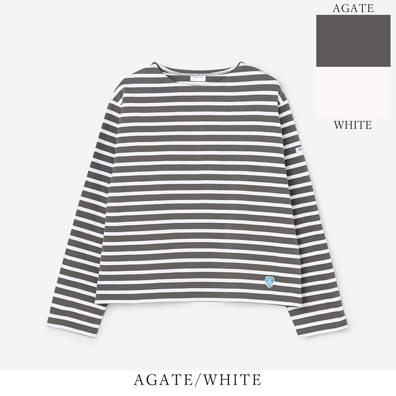 オーシバル オーチバル ORCIVAL コットンロード クルーネックTシャツ カットソー 長袖Tシャツ レディース ホワイト バイカラー 人気  B259 | ORCIVAL | 17