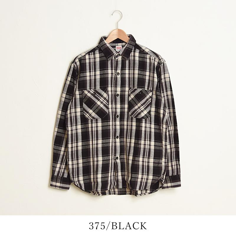 EDWIN（エドウィン） ワークシャツ 長袖 メンズ 定番 チェックシャツ