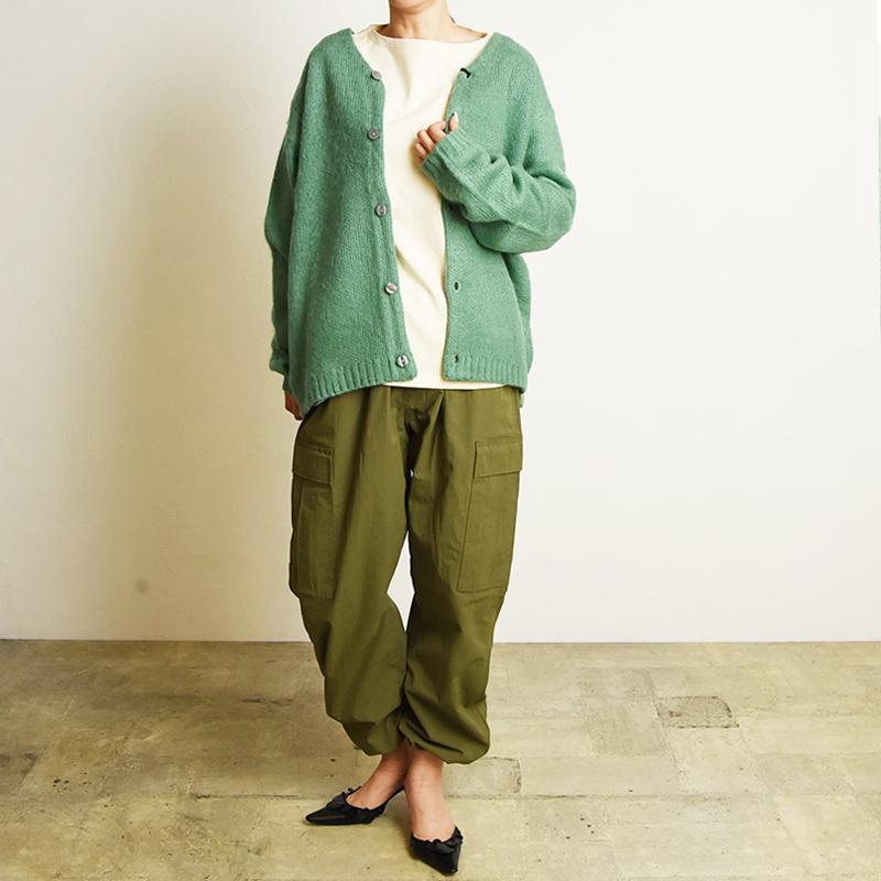 HOUSTON（ヒューストン） モヘアタッチカーディガン UNIVERD72 MOHAIR