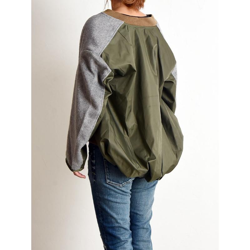 SALEセール30％OFF ジョンブル Johnbull コンビネーション MA-1 ブルゾン レディース きれいめ ジャケット オーバーサイズ AH068 | Johnbull | 03