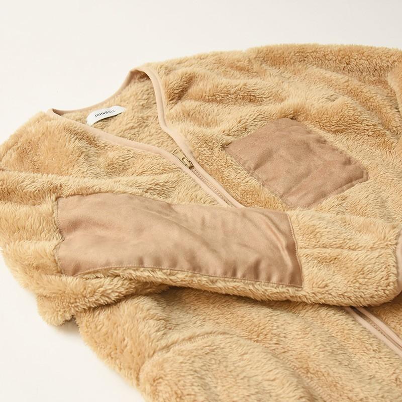 SALEセール30％OFF ジョンブル Johnbull フリース ライナージャケット レディース ブルゾン  ボア 上着 コート ノーカラー アウター AL966 | Johnbull | 10