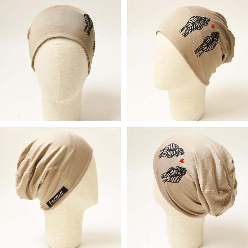 BOHEMIANS ボヘミアンズ Bohemians 刺繍ラブゼブラ柄 ソリッド