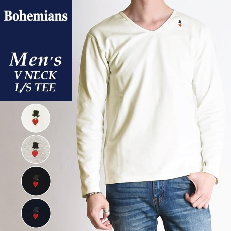 ボヘミアンズ Bohemians 長袖フライスTシャツ（Vネック）ラブハット