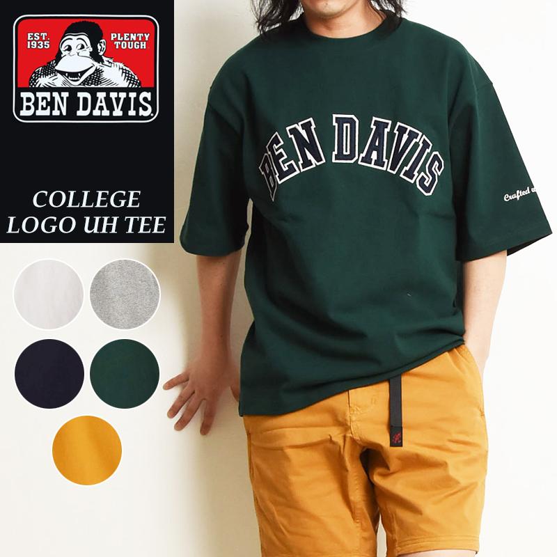 BEN DAVIS ベンデイビス カレッジロゴ クルーネック 半袖 T BEN DAVIS ベンデイビス カレッジロゴ クルーネック 半袖 T