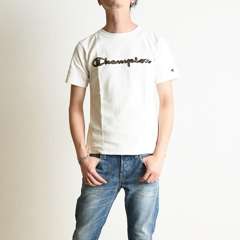 Champion（チャンピオン） リバースウィーブ 迷彩/カモフラ柄ロゴ 半袖