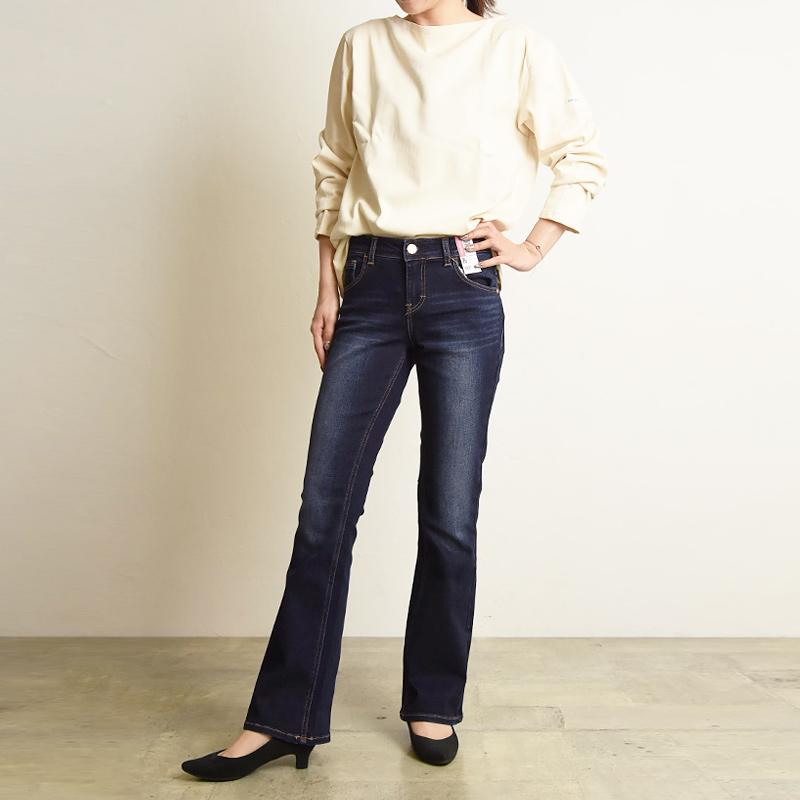 C17 シーセブンティーン ブーツカット 美脚 デニムパンツ ジーンズ ジーパン フレア レディース C-17 C-SEVENTEEN CB321 | C17 | 11