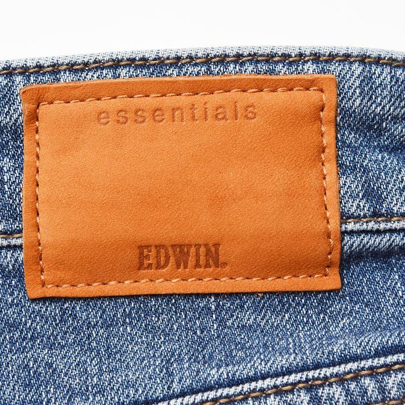 裾上げ無料 エドウィン レディース EDWIN エッセンシャルズ essentials ストレートデニムパンツ ジーンズ ジーパン 大人 デニム  美脚 EL03 | SOMETHING | 12
