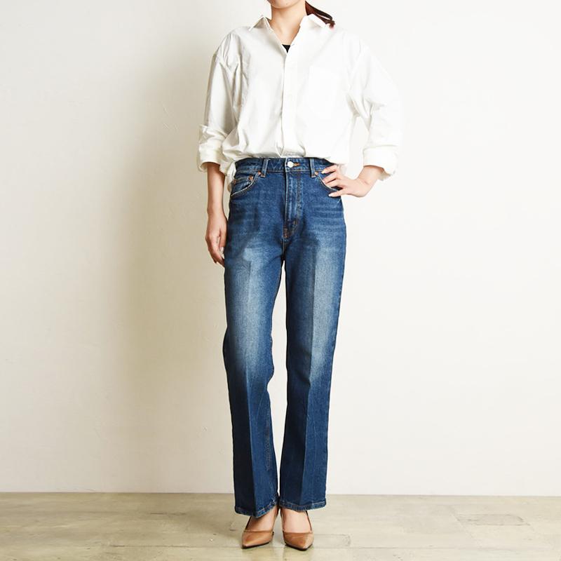 裾上げ無料 セール20%OFF エドウィン レディース EDWIN エッセンシャルズ essentials フレアデニムパンツ ジーンズ ブーツカット 大人 デニム  美脚 EL08 | SOMETHING | 06