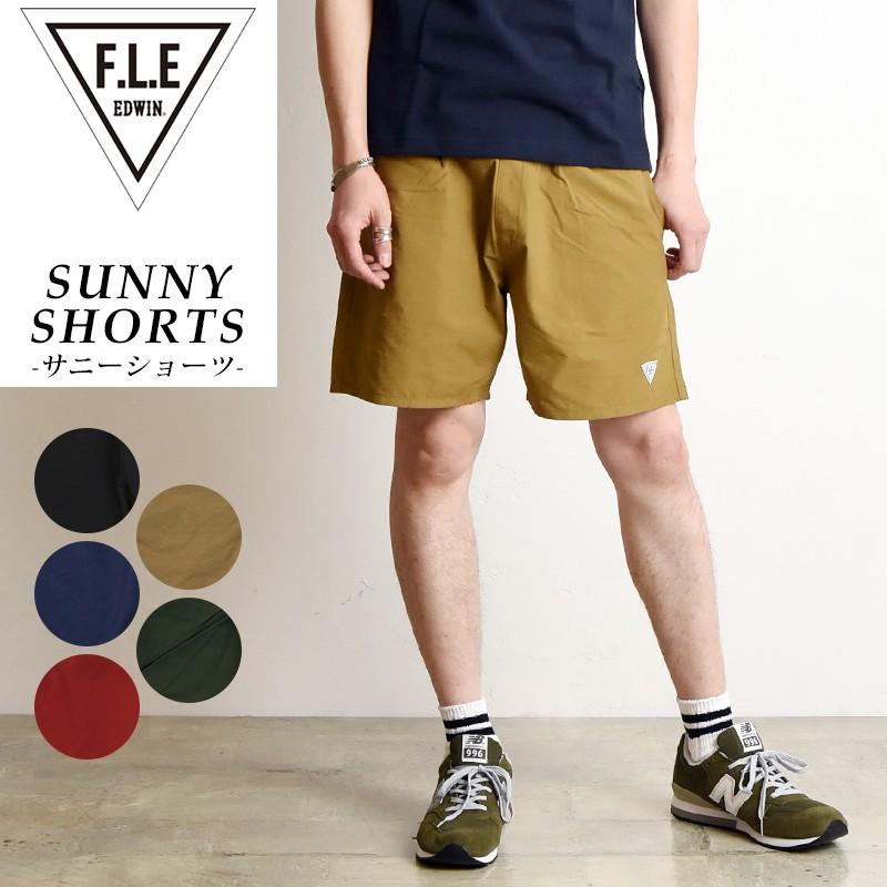 SALEセール10%OFF EDWIN FLE エドウィン フリー エフエルイー ショートパンツ ショーツ ハーフパンツ メンズ 膝上 ゆったり フェス キャンプ ES736｜geostyle