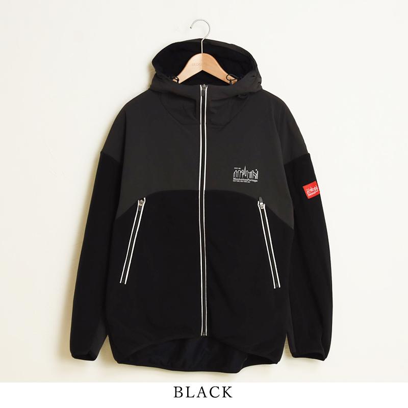 Manhattan Portage マンハッタンポーテージ フリース ナイロン切り替え フーデッドブルゾン メンズ レディース MP-M488 | Manhattan Portage | 14