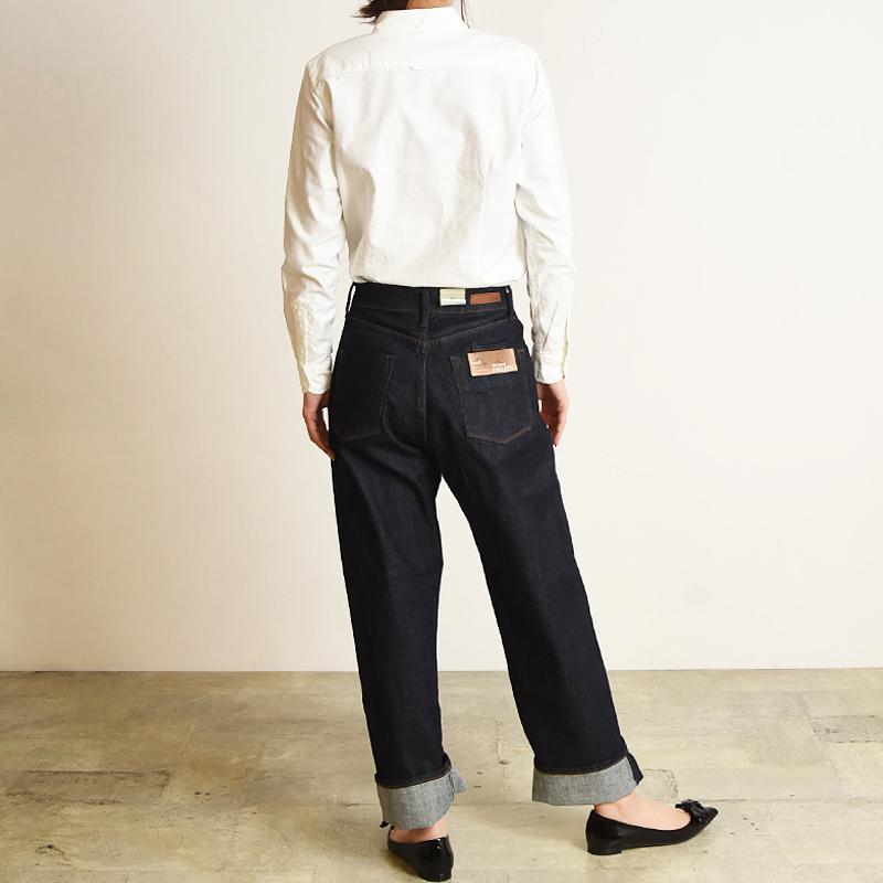 GYMPHLEX（ジムフレックス） コットンオックスフォード 長袖 ボタン