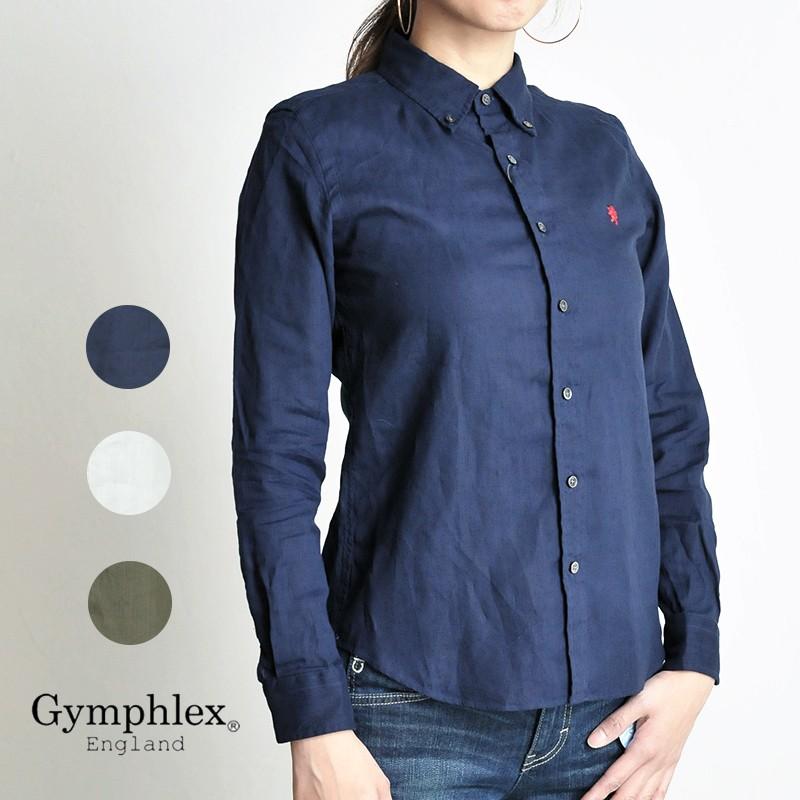 ジムフレックス Gymphlex ジムフレ レディース ボタンダウン リネンクロス 長袖シャツ J 0872kls J 0872kls Geo Style ジェオスタイル 通販 Yahoo ショッピング