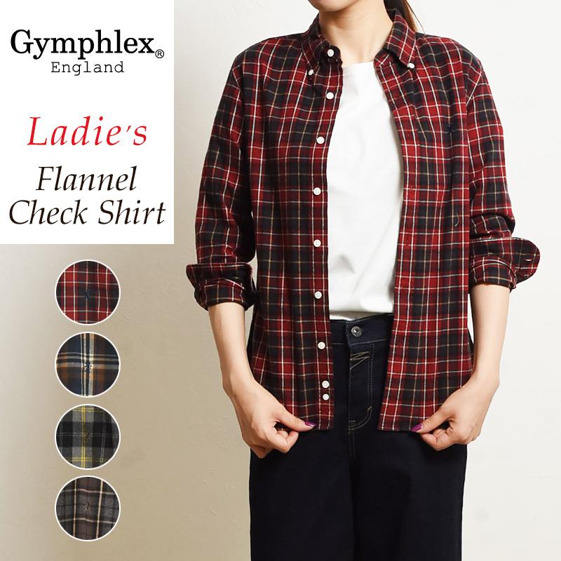 Gymphlex ジムフレックス フランネル チェック ボタンダウンシャツ 長袖 レディース ビエラシャツ Gymphlex J 0872vhc J 0872vhc 2 Geo Style ジェオスタイル 通販 Yahoo ショッピング