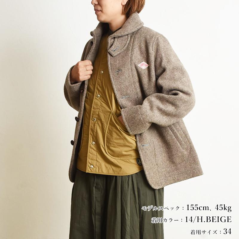 ダントン Danton ウールモッサ シングルジャケット レディース くるみボタン ラウンドカラー 丸襟 アウター コート Jd 43 Jd 43 Geo Style ジェオスタイル 通販 Yahoo ショッピング