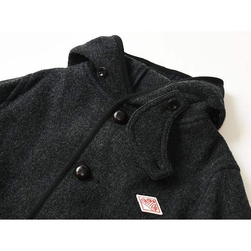 ダントン Danton ウールモッサ フード付きシングルジャケット レディース くるみボタン コート Jd 8458 Jd 8458 Geo Style ジェオスタイル 通販 Yahoo ショッピング