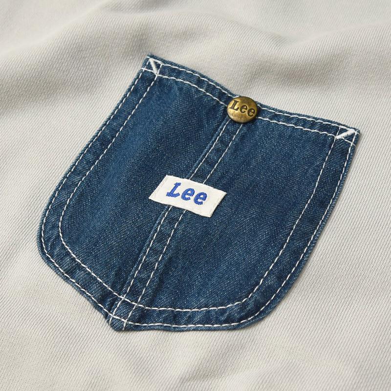★LEE★デニム アップリケ フードトレーナー Lee SALEセール30%OFF リー デニムポケット スウェット 長袖